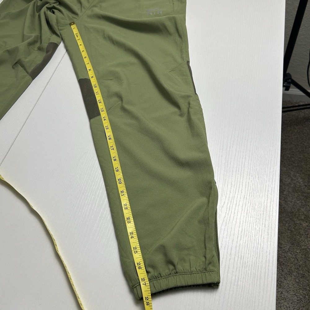Nike Pants Womens Medium Green Dri-FIT Track Joggers Nike Air Zip Leg Cuff - Picture 8 of 10